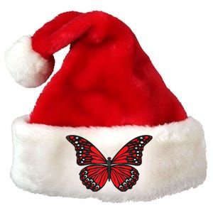 Cute Red Butterfly Premium Christmas Santa Hat