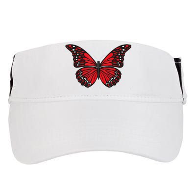 Cute Red Butterfly Adult Drive Performance Visor