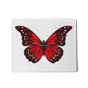 Cute Red Butterfly Mousepad