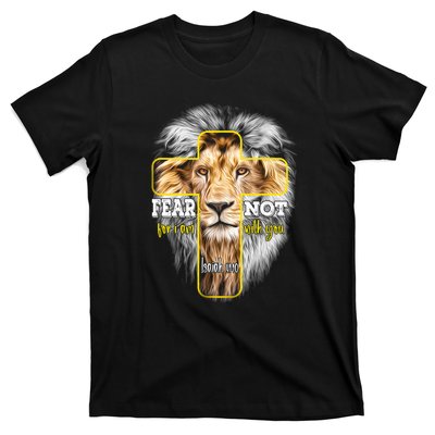 Christian Religious Bible Verse Sayings Lion Fear Scripture T-Shirt