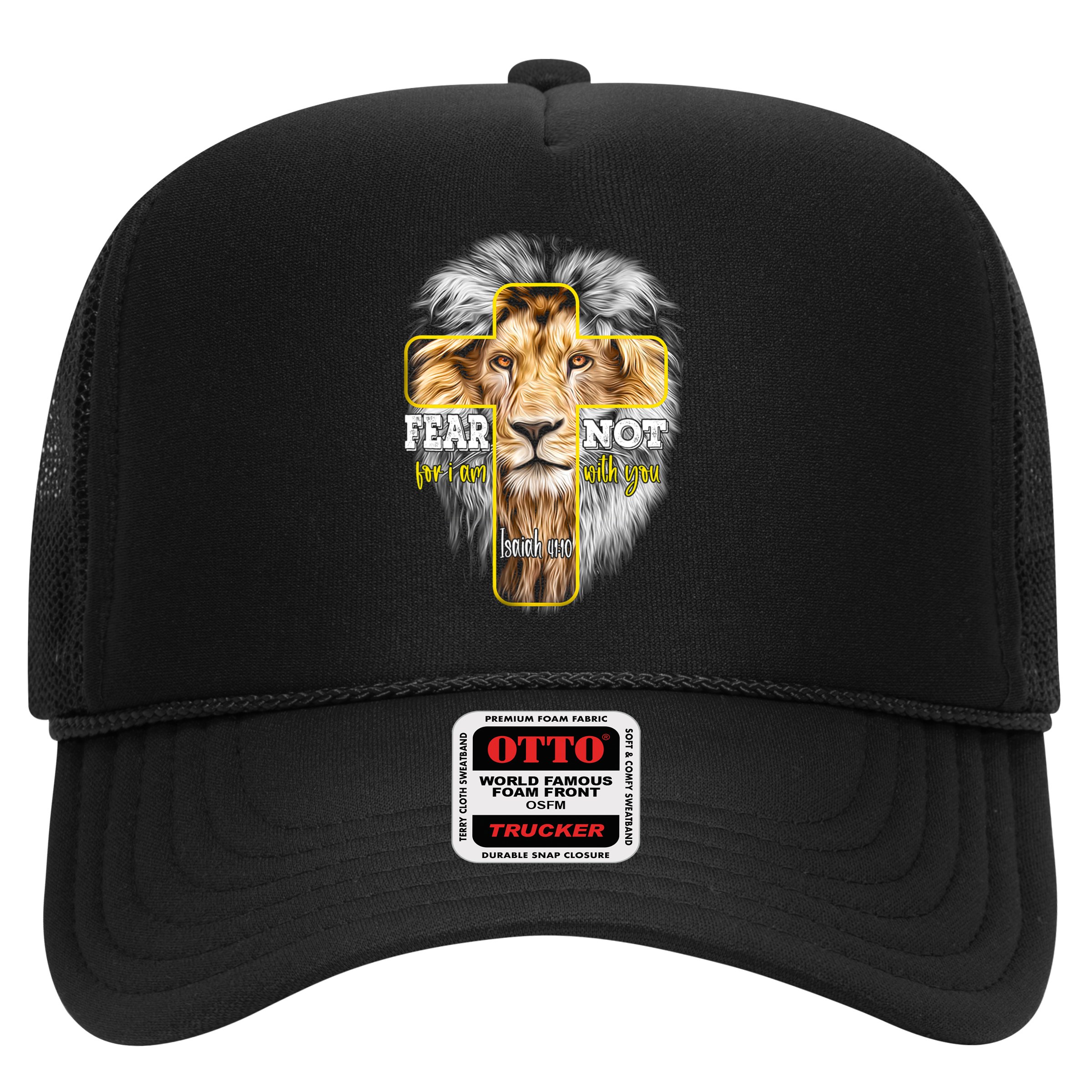 Christian Religious Bible Verse Sayings Lion Fear Scripture Hat