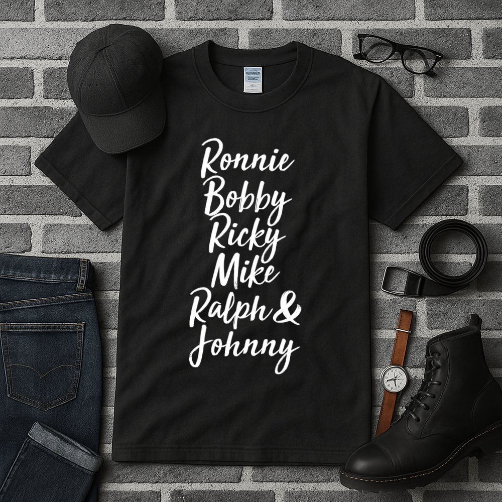Cool Ronnie Bobby Ricky Mike Ralph And Johnny Tall T-Shirt