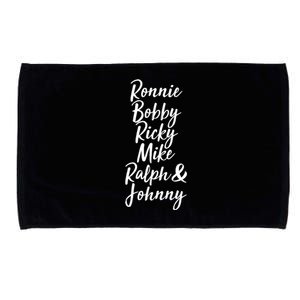 Cool Ronnie Bobby Ricky Mike Ralph And Johnny Microfiber Hand Towel