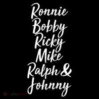Cool Ronnie Bobby Ricky Mike Ralph And Johnny Cropped Pullover Crew