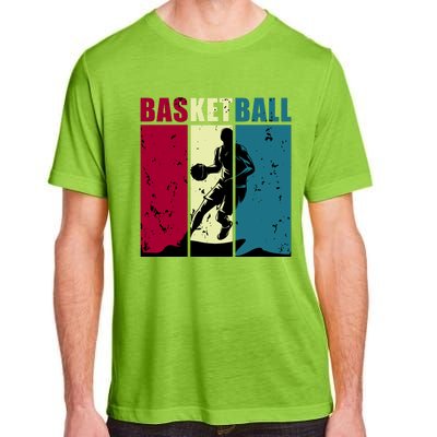 Classic Retro Basketball Adult ChromaSoft Performance T-Shirt