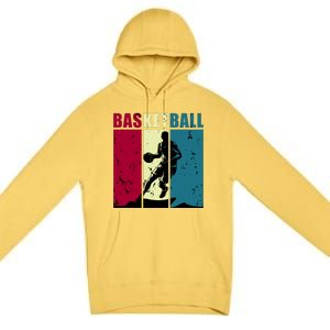 Classic Retro Basketball Premium Pullover Hoodie