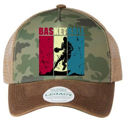 Classic Retro Basketball Legacy Tie Dye Trucker Hat