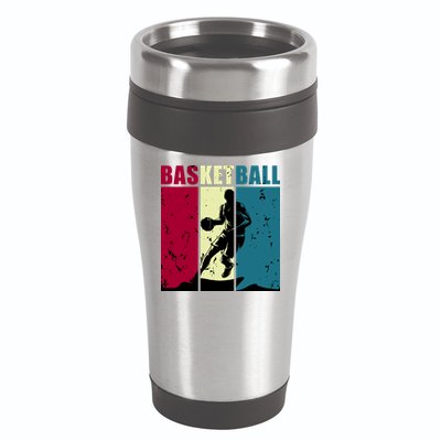 Classic Retro Basketball 16oz Travel Tumbler