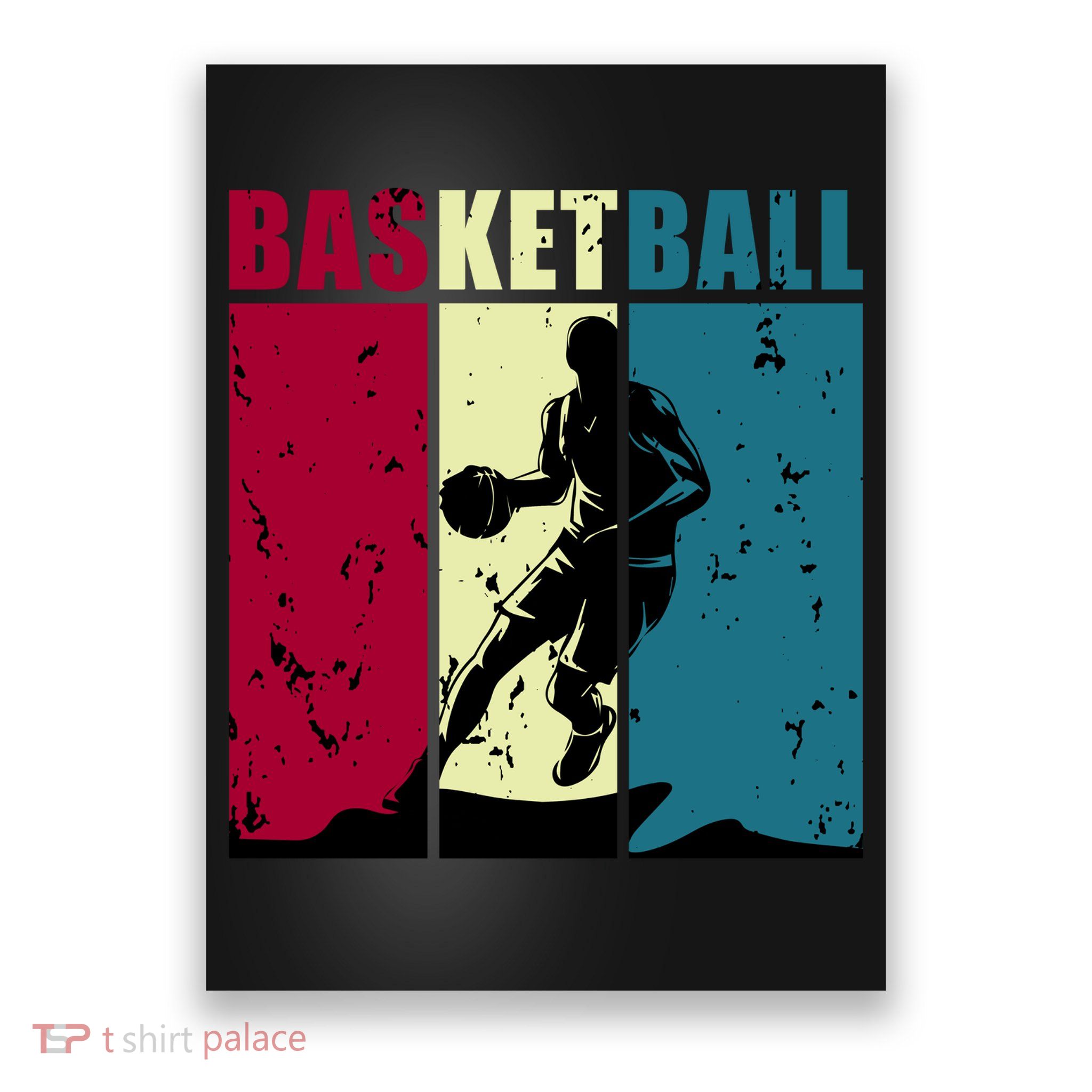 Classic Retro Basketball Poster