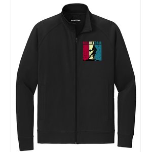 Classic Retro Basketball Stretch Full-Zip Cadet Jacket