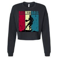 Classic Retro Basketball Cropped Pullover Crew