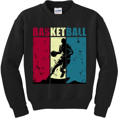 Classic Retro Basketball Kids Sweatshirt