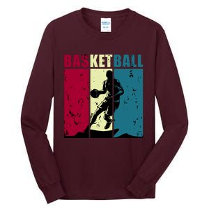 Classic Retro Basketball Tall Long Sleeve T-Shirt