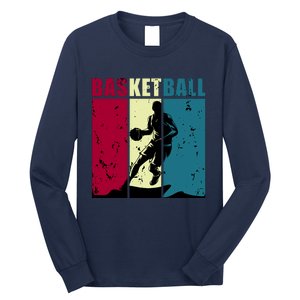 Classic Retro Basketball Long Sleeve Shirt