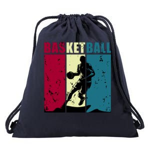 Classic Retro Basketball Drawstring Bag