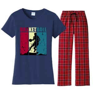 Classic Retro Basketball Women's Flannel Pajama Set