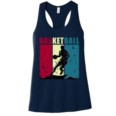 Classic Retro Basketball Women's Racerback Tank