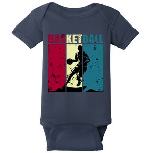 Classic Retro Basketball Baby Bodysuit