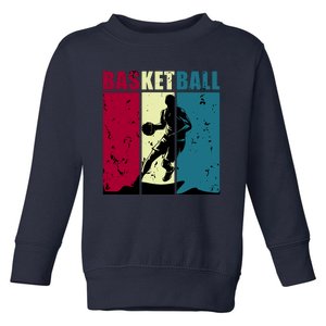 Classic Retro Basketball Toddler Sweatshirt