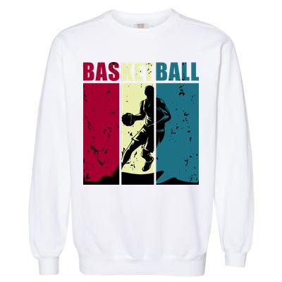Classic Retro Basketball Garment-Dyed Sweatshirt