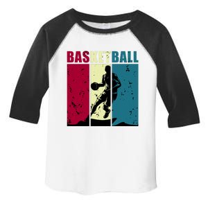 Classic Retro Basketball Toddler Fine Jersey T-Shirt