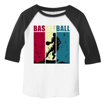 Classic Retro Basketball Toddler Fine Jersey T-Shirt