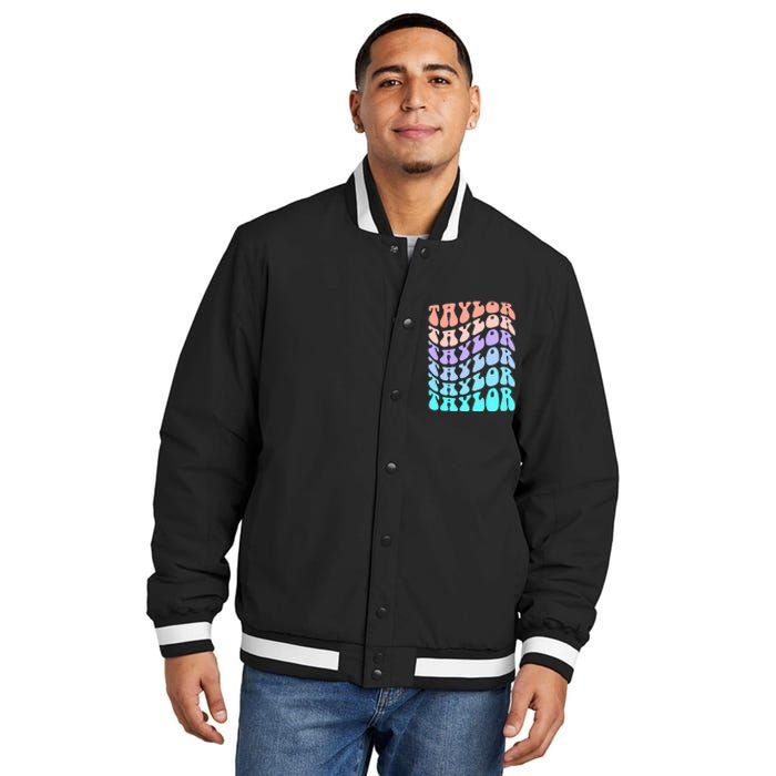 Customizable Retro Birthday Gift Insulated Varsity Jacket