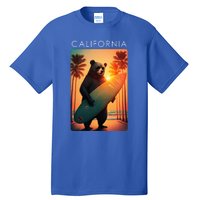 Cool Republic Bear Surfing Beach California Tall T-Shirt