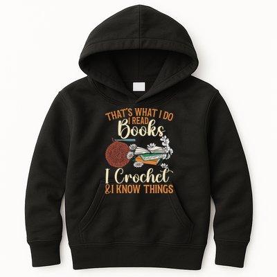 Crocheting Reading Books Crocheter Crochet Kids Hoodie