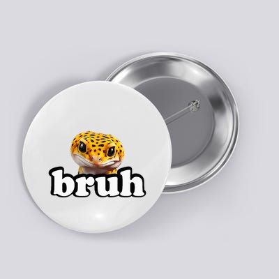 Cute Reptile Bruh Leopard Gecko Lover Button