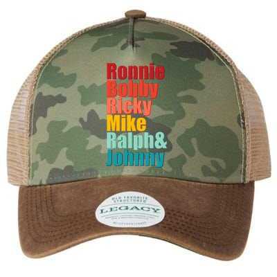 Cool Ronnie Bobby Ricky Mike Ralph And Johnny Legacy Tie Dye Trucker Hat