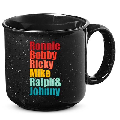 Cool Ronnie Bobby Ricky Mike Ralph And Johnny 15oz Campfire Ceramic Mug