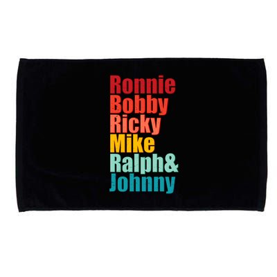 Cool Ronnie Bobby Ricky Mike Ralph And Johnny Microfiber Hand Towel