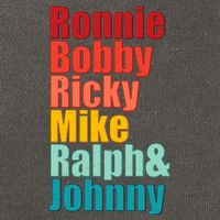 Cool Ronnie Bobby Ricky Mike Ralph And Johnny Cotton Canvas Backpack