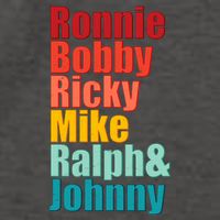 Cool Ronnie Bobby Ricky Mike Ralph And Johnny Vector Backpack