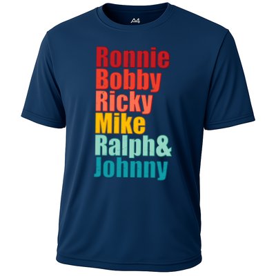 Cool Ronnie Bobby Ricky Mike Ralph And Johnny Performance Shirt