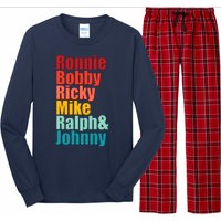 Cool Ronnie Bobby Ricky Mike Ralph And Johnny Long Sleeve Pajama Set