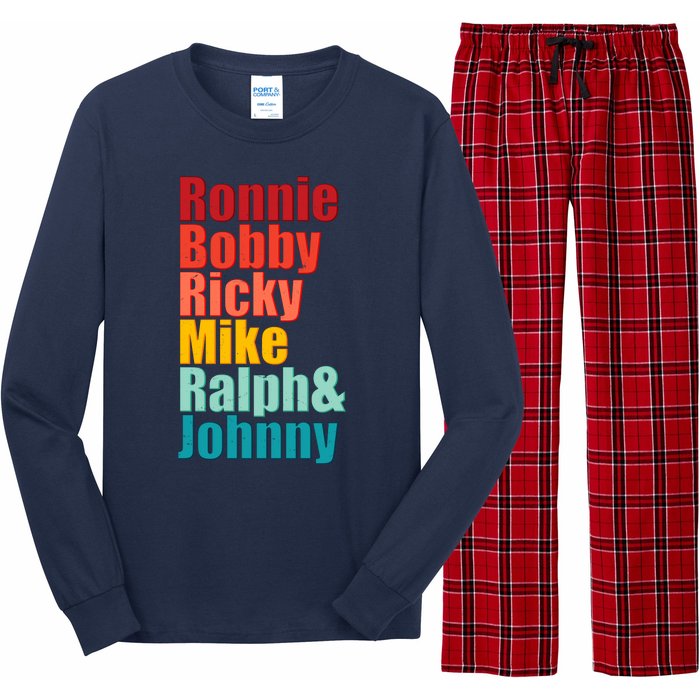 Cool Ronnie Bobby Ricky Mike Ralph And Johnny Long Sleeve Pajama Set