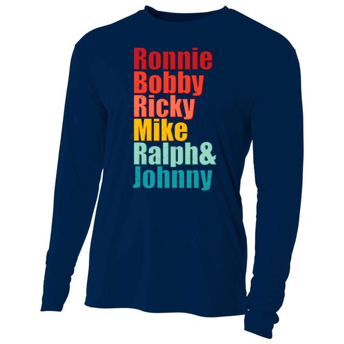 Cool Ronnie Bobby Ricky Mike Ralph And Johnny Cooling Performance Long Sleeve Crew