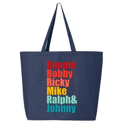Cool Ronnie Bobby Ricky Mike Ralph And Johnny 25L Jumbo Tote