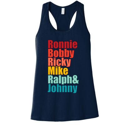 Cool Ronnie Bobby Ricky Mike Ralph And Johnny Womens Tank Top