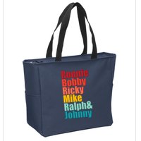 Cool Ronnie Bobby Ricky Mike Ralph And Johnny Zip Tote Bag