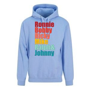 Cool Ronnie Bobby Ricky Mike Ralph And Johnny Unisex Surf Hoodie