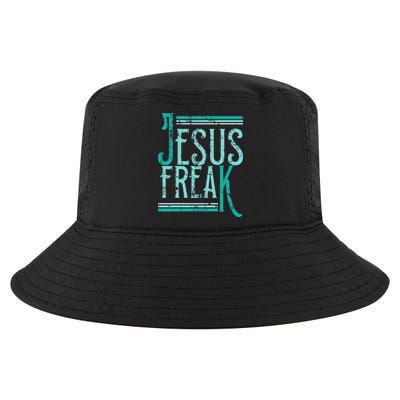 Christian Religious Bible Jesus Freak Distressed Cool Comfort Performance Bucket Hat