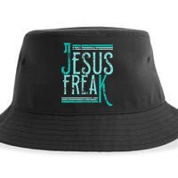 Christian Religious Bible Jesus Freak Distressed Sustainable Bucket Hat