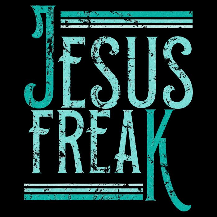 Christian Religious Bible Jesus Freak Distressed Sustainable Bucket Hat