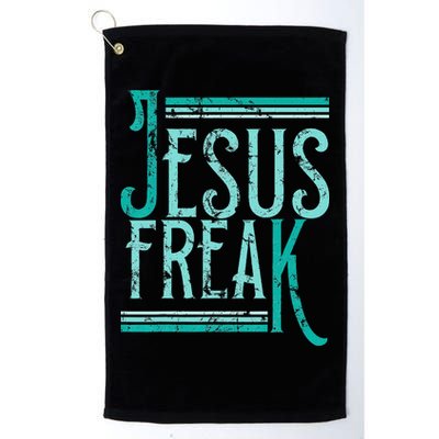 Christian Religious Bible Jesus Freak Distressed Golf Towel