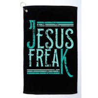 Christian Religious Bible Jesus Freak Distressed Golf Towel