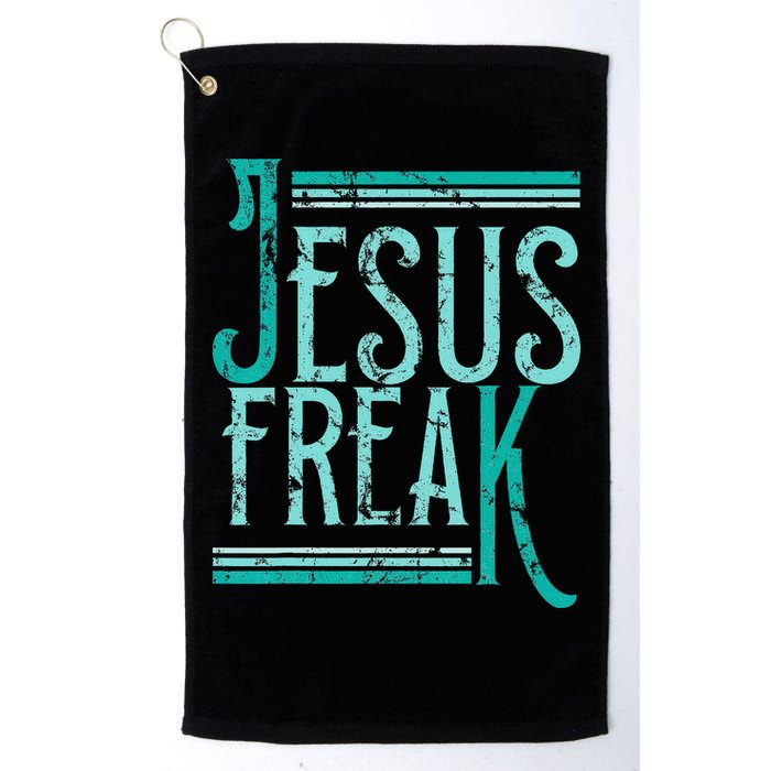 Christian Religious Bible Jesus Freak Distressed Golf Towel