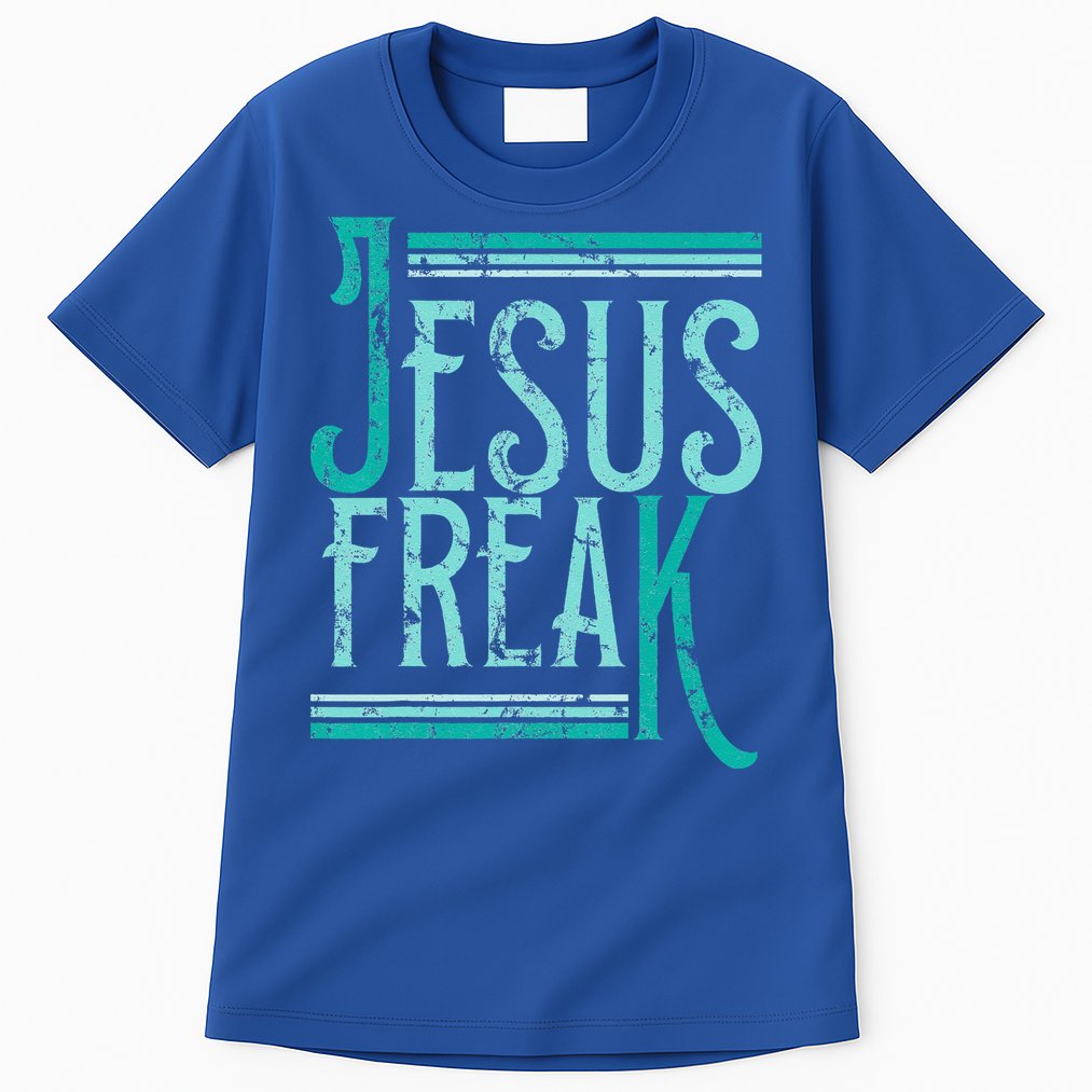Christian Religious Bible Jesus Freak Distressed Tall T-Shirt